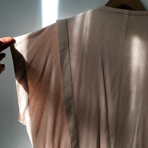 Vintage 100% Raw Silk Blush Pink Vest/Cardigan - Picture 5 of 7